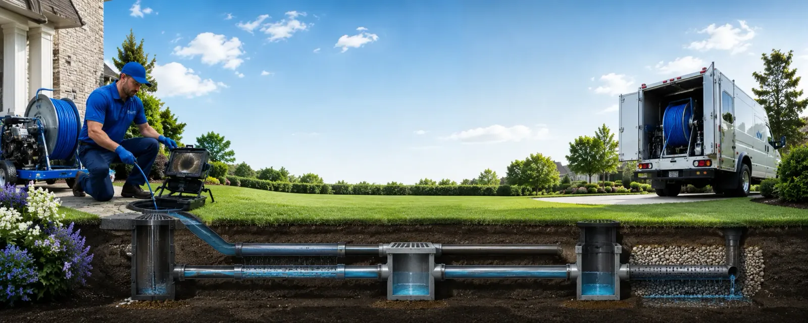 Outdoor drain cleaning information for Tamworth, NH
